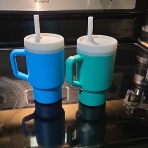 Infantino Blue and Teal Sippy Cups
